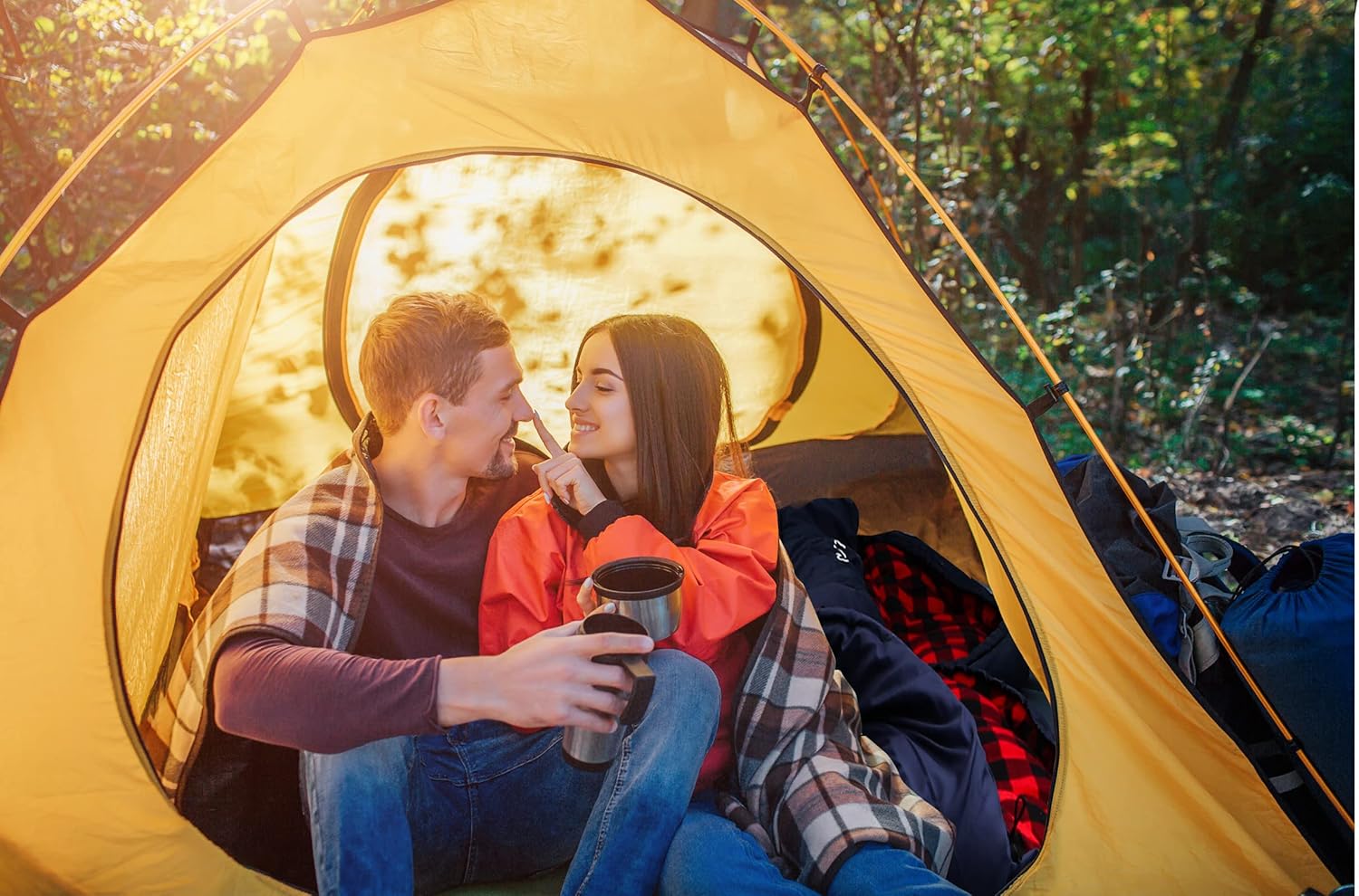 0 Degree Sleeping Bag Cotton Flannel Sleeping Bags for Adults Cold Weather Camping Winter Zero Degree Warm Weather Big and Tall - Image 6