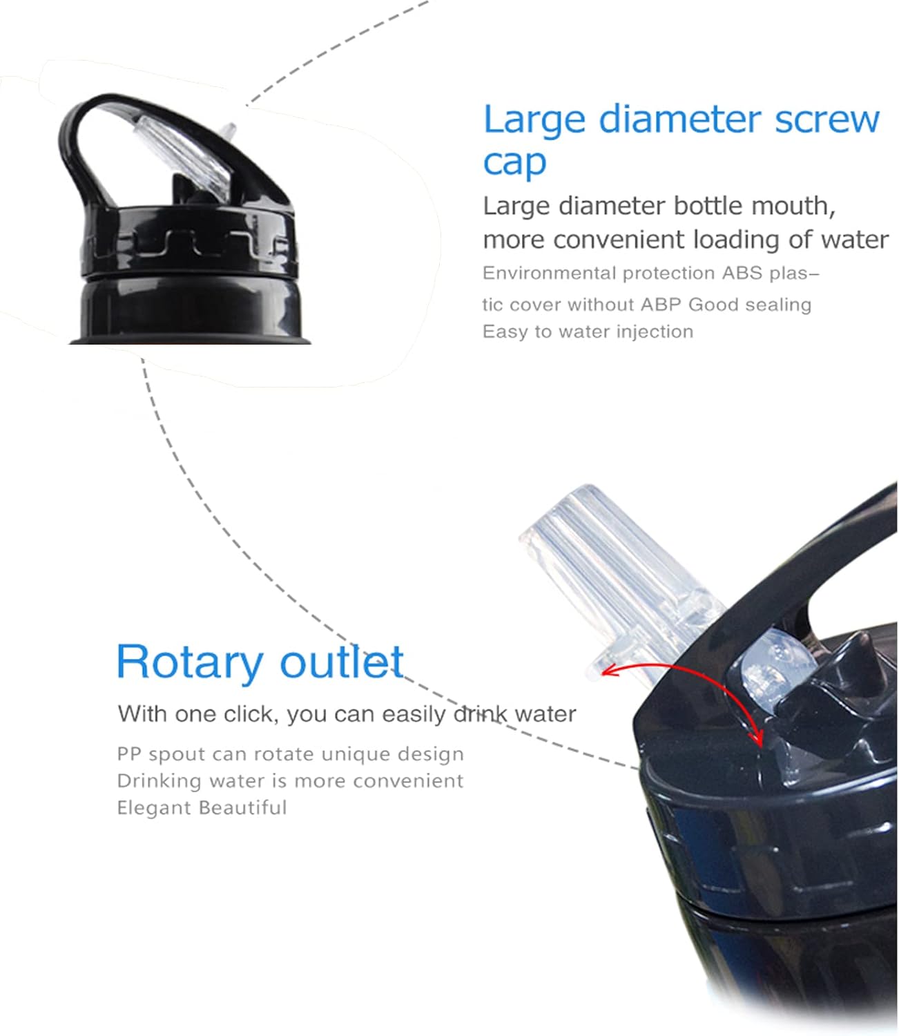 21oz 600ml Silicone Travel Water Bottle, Reusable Water Bottles For School, Collapsible Water Bottles for Traveling, Foldable Sports Water Bottle Squeeze, Travel Essentials(Pink) - Image 3